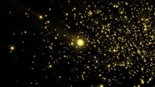 Particles Lights Golden Magic V4