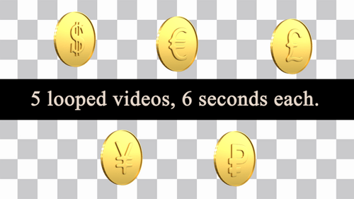Rotating Gold Coins Loops Pack