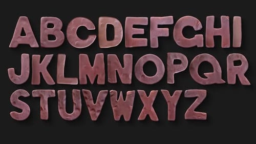 Clay Alphabet and Numbers Morph Animation
