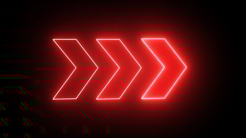 Neon Red Arrow Signal Animation Animation Background V2