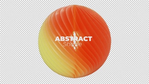 Abstract Fluid Morphing Sphere Logo Reveal
