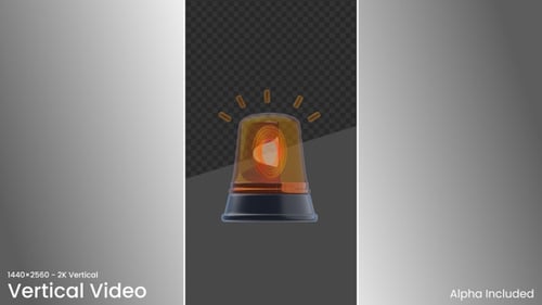 3D Siren Warning of Hazards and Ensuring Public Awareness | Alpha Channel