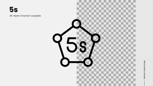 Minimalist Geometric Pentagon 5s Concept Reveal Animation