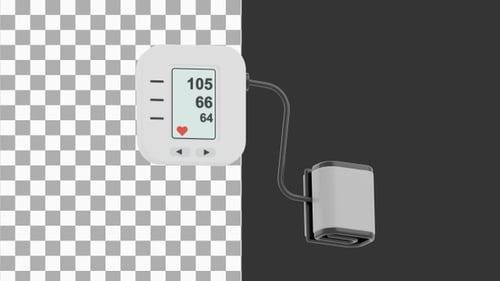 3D Animation of Blood Pressure | Alpha Channel