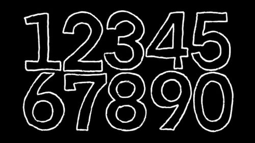 Hand Drawn Animated Numbers | Doodle Digits with Alpha Channel