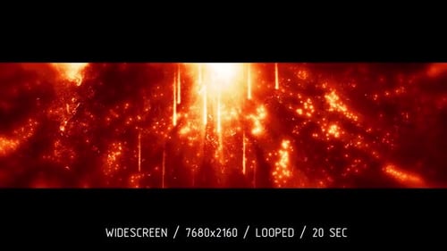 Abstract Fiery Particle Light Beam Loop Background