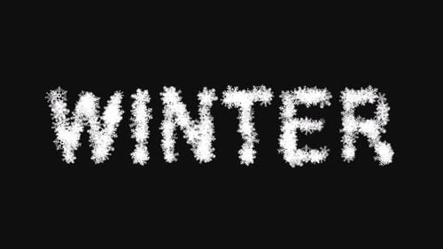 Animated Winter Snowflake Text Reveal