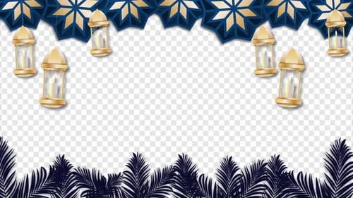 Ramadan Mubarak Frame Alpha 4K
