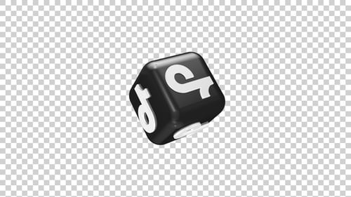 TikTok Icon On 3D Box V2