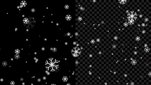 Winter Snow Fall Alpha Loop