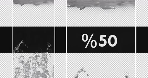 Dynamic Liquid Splash Alpha Channel Transition Effect