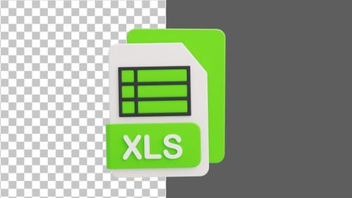 3D XLS File | Alpha Channel