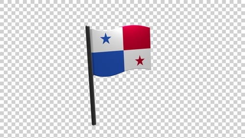 Panama Flag Pin Icon