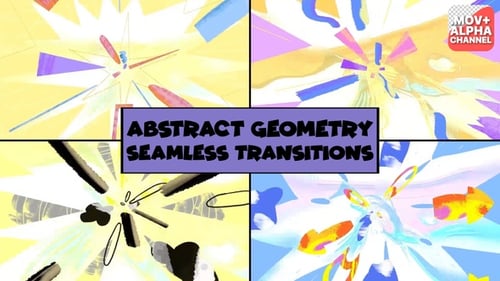 Colorful Abstract Paint Splatter Transitions