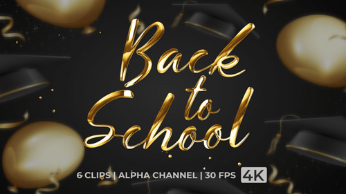 Back To School Text Animation