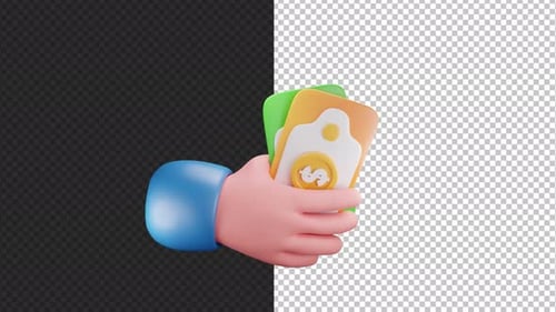 Dinheiro na mão - 4K