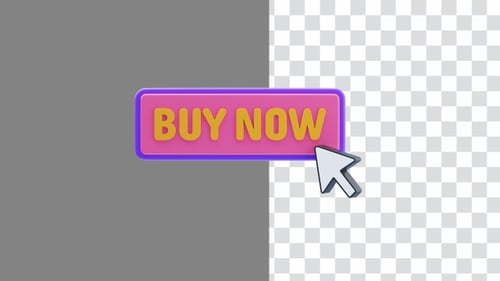 Buy Now 3d animation | Alpha Channel