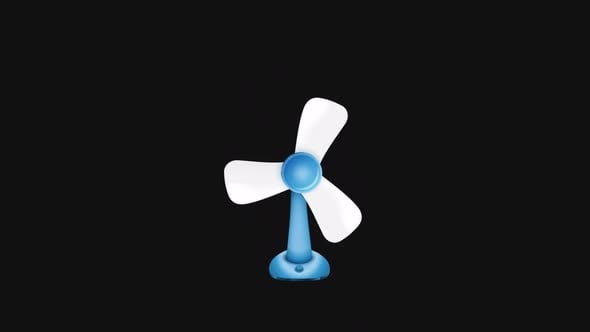 Electric Fan Animation 2D | Alpha Channel , Backgrounds Motion Graphics ...