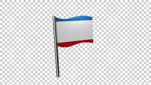 Ícone de alfinete da bandeira da Crimeia