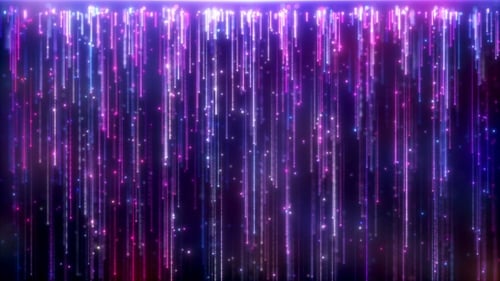 Abstract Neon Light Stream Background Loop
