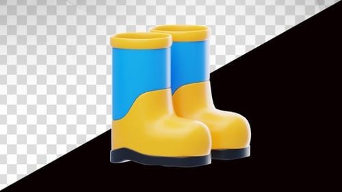 3D Animation of Garden Boot