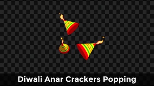 Falling Party Poppers for Celebration VFX Animation