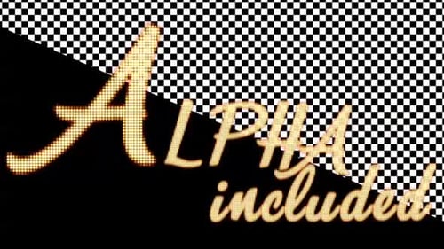 Animated Glowing Script Marquee Alphabet for Titles