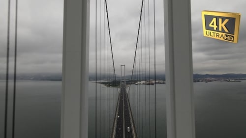 Osmangazi bridge passing through of Drone video in Türkiye 3