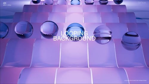 Laço de fundo abstrato em 3 formas de vidro