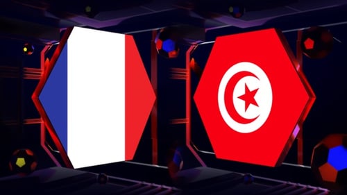 Tunisia Vs France Football World Cup Qatar 2022 Background Loop
