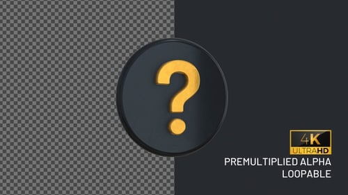 Question Mark Looping Badge
