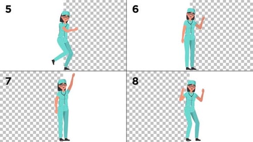 Animationspack „Krankenschwester“ mit weiblicher