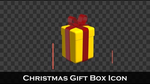 3D Animated Gift Box Opening Reveal