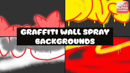 Fundos de grafite em spray de parede | Gráficos em Movimento