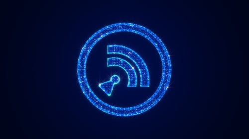 Wifi Internet Technology 3D Hologram V6