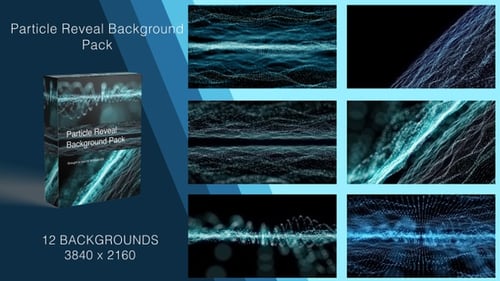 Digital Particle Wave Backgrounds with Fluid Motion