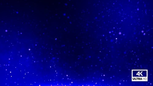 Blue Particles Background Loop V3