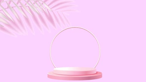 Show Cosmetic Product Display Stage Animation