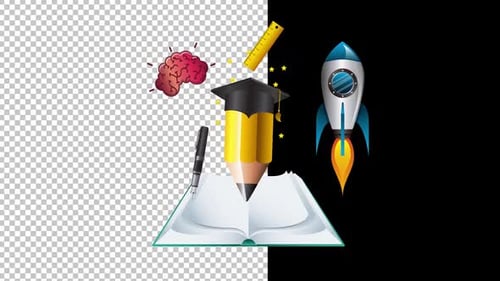 Infographics App Set Icons Animation