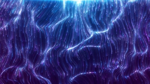 Blue Digital Lines Flow