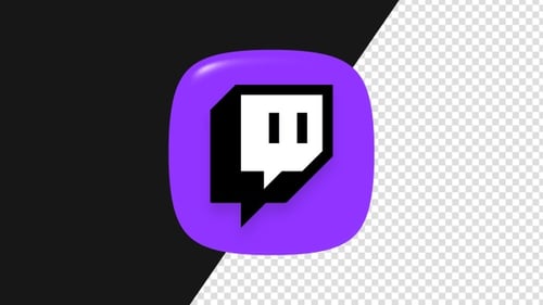 Animación del logo de Twitch