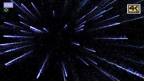 Motion Abstract Line Particle Trail A2 4K