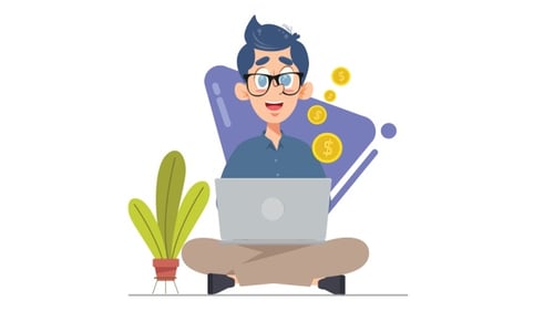 Make Money Concept - Transparent