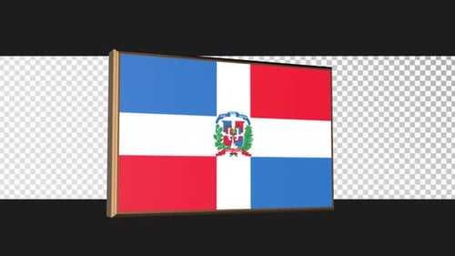 Drapeau de la République dominicaine Alpha