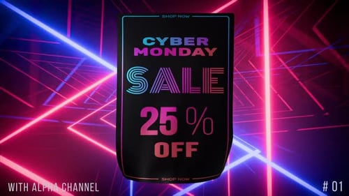 Cyber Monday Sale Flags