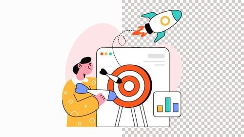 Startup Target Animation Alpha Channel