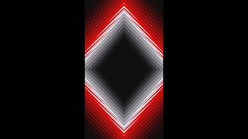 Fundo de animação em loop de ondas de néon com gradiente de losango vertical