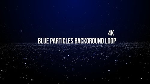 Blue Particles Background Loop