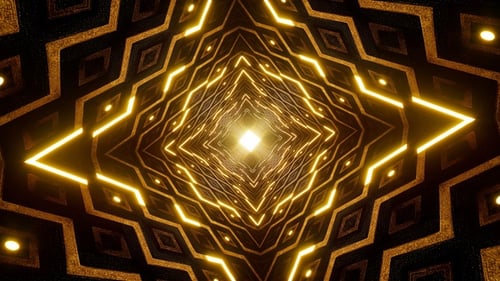 Zigzag Light Gold Tunnel Vj