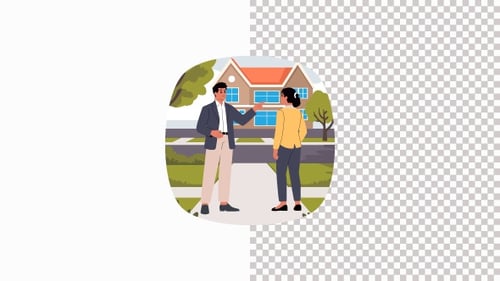 Neighborhood View Animation Alpha Channel